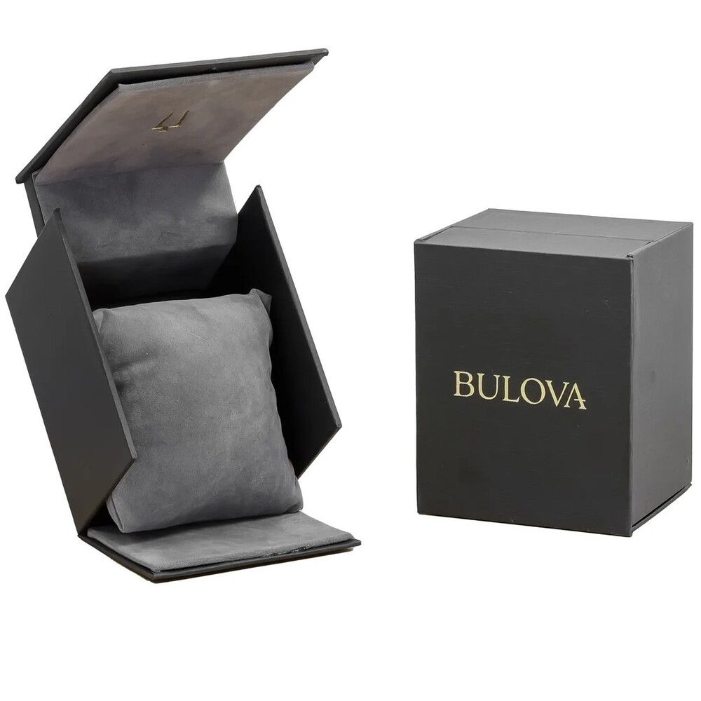 Bulova Classic Diamond Malachite Stainless Steel Quartz Ladies Watch 96P256 NWT - Picture 4 of 5